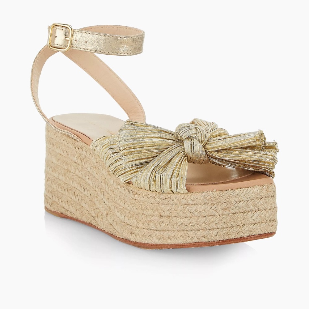 Loeffler Randall Gaby Pleated Bow Espadrille